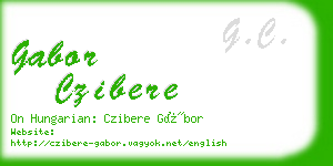 gabor czibere business card